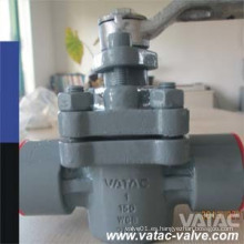 ANSI Class150lbs / Class300lbs Válvula de enchufe de manguito PTFE / PFA